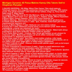 Michigan Dynamic 40 Parça Makine Kamış Olta Takımı Seti