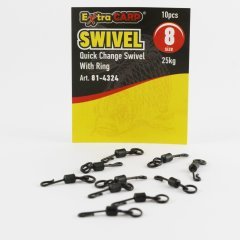 Quick Change Swivels With Ring /10 Pcs Hızlı Fırdöndü