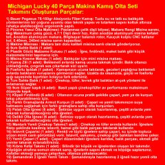 Michigan Lucky 40 Parça Makine Kamış Olta Takımı Seti