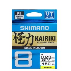 Shimano Kairiki 8 150M Yellow Örgü İp Misinası