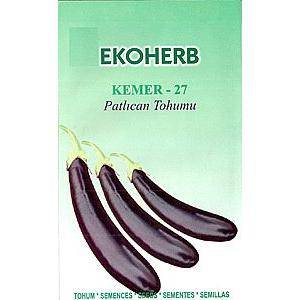 Ekoherb Organik İlaçsız Kemer-27 Patlıcan Tohumu