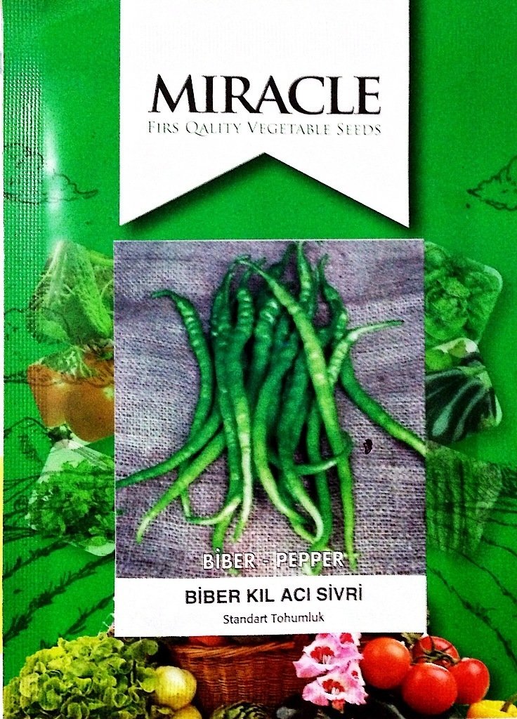 Miracle Acı Sivri Kıl Biber Tohumu (10 gram)