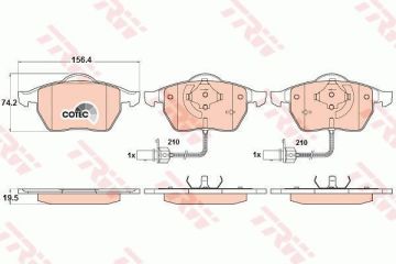 Audi A4 Ön Fren Balatası 1.8 T 163 Beygir 2001-2004 TRW