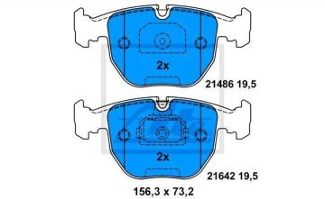 BMW E38 Kasa 740i/d Ön Fren Balatası 1995-2001 ATE