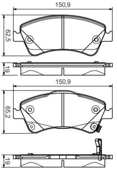 Toyota Avensis Ön Fren Balatası 2.0 152 Beygir 2009-2018 BOSCH