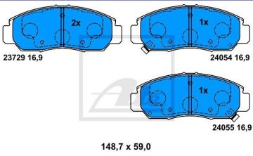 Honda Civic 8 Sedan FD6 Ön Fren Balatası 2006-2011 ATE ORIGINAL