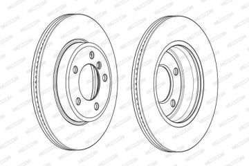 BMW Z4 Serisi E85 Ön Fren Diski 3.0i 300 mm Çap 2003-2008 FERODO