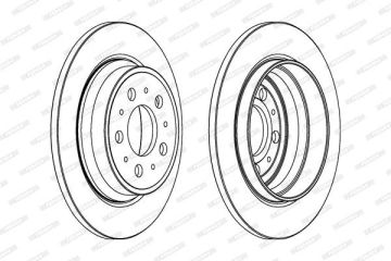 Volvo S80 T5 Fren Diski Arka 288 mm 1998-2006 FERODO