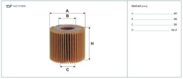 Toyota Yaris Yağ Filtresi 1.3 Benzinli 101 Beygir 2005-2011 FILTRON