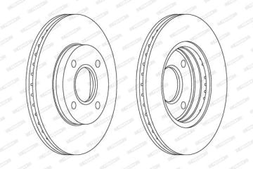 Ford Fiesta 6 Ön Fren Diski 258 mm Çap 2009-2017 FERODO