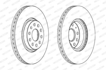 Volkswagen Tiguan Ön Fren Diski 1.4 TSI 160 Beygir 312 mm 2008-2015 FERODO