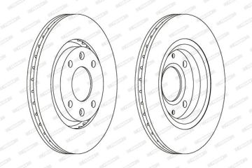 Citroen C3 Ön Fren Diski 1.4 HDi 92 Beygir 266 mm Çap 2002-2009 FERODO