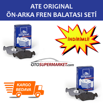 Ford C-Max Ön ve Arka Fren Balata Seti 1.0 Ecoboost 125 Beygir 2010-2015 ATE ORIGINAL