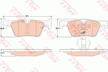 BMW 3 Serisi F30 316i Arka Fren Balatası 1.6 Turbo 136 Beygir 2012-2019 TRW