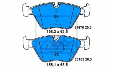 BMW E85 Kasa Z4 3.0 si Ön Fren Balatası 2003-2008 ATE ORIGINAL