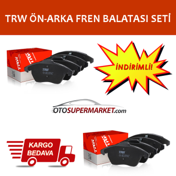 Ford Focus 2 Ön ve Arka Fren Balata Seti 1.6 Dizel 110 Beygir 2005-2011 TRW