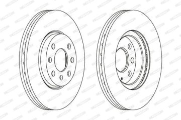 Opel Corsa C Ön Fren Diski 1.7 DTI 75 Beygir 260 mm Çap 2001-2006 FERODO