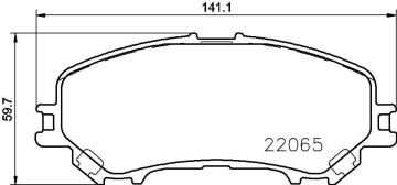 Renault Kadjar Ön Fren Balatası 1.5 DCi 110 Beygir 2015 Sonrası BREMBO