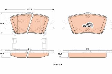 Toyota Corolla Arka Fren Balatası Benzinli İngiliz Montaj 2007-2012 TRW