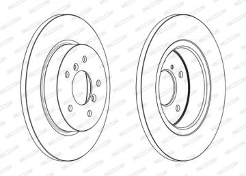 Nissan Qashqai J11 Arka Fren Diski 290 mm Çap 2014 -2021 FERODO