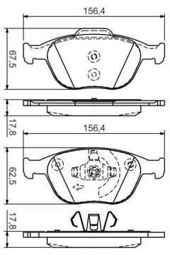 Ford Transit Connect Ön Fren Balatası 2003-2013 BOSCH