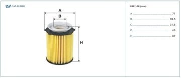 Mercedes C Serisi W205 Kasa C180 Yağ Filtresi 1.6 156 Beygir 2014-2021 FILTRON