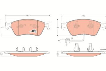 Audi A8 Ön Fren Balatası 4E0698151J 2003-2010 TRW