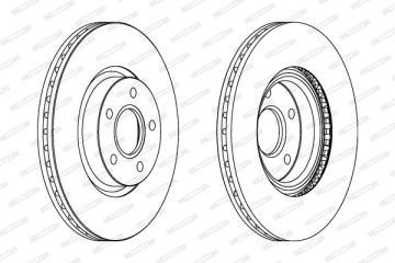 Ford Focus C-Max Ön Fren Diski 16'' Sistem 300 mm Çap 2007-2011 FERODO