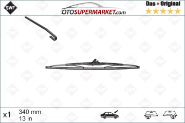 Porsche Cayenne Arka Silecek 34 cm 2003-2010 SWF