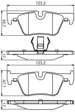 BMW 3 Serisi F30 316i Arka Fren Balatası 1.6 Turbo 136 Beygir 2012-2019 BOSCH