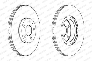 Alfa Romeo 147 Ön Fren Diski 1.6 16V / 2.0 16V 284 mm Çap FERODO