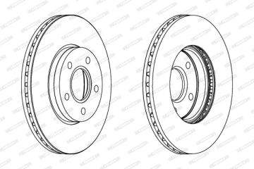 Ford Focus 3 Ön Fren Diski City Stop'suz Modellere 278 mm Çap 2011-2018 FERODO