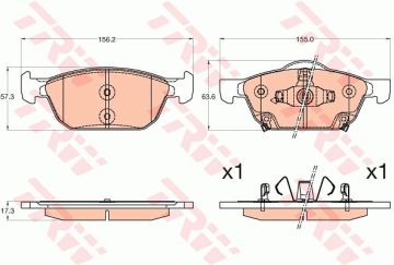 Honda Civic 9 Hatchback Ön Fren Balatası 1.4 Vtec 100 Beygir FK1 2012-2016 TRW