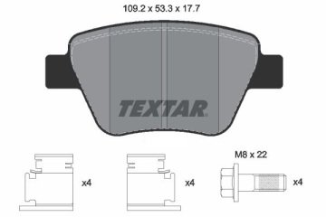 Volkswagen Jetta 4 Arka Fren Balatası 1.4 TSI 122 Beygir 272 mm Disk İçin 2011 Sonrası TEXTAR