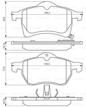 Opel Astra G Ön Fren Balatası 2.0 16V 1998-2004 BOSCH