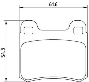 Mercedes 201 Kasa 190 Arka Fren Balatası 1983-1993 BREMBO