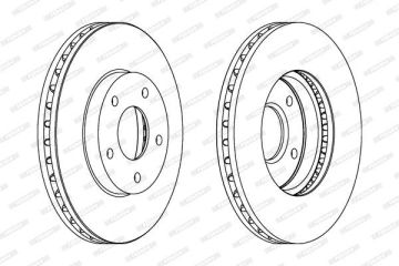 Nissan X-Trail Ön Fren Diski 280 mm 2001-2007 FERODO