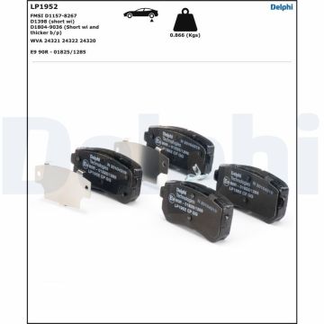 Hyundai Accent Era Arka Disk Fren Balatası 2006-2012 DELPHI