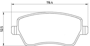 Renault Captur Ön Fren Balatası 0.9 TCe 90 Beygir 2013-2019 BREMBO