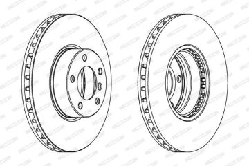 BMW E39 530i/d Ön Fren Diski 324 mm Çap Büyük Tip 2001-2003 FERODO