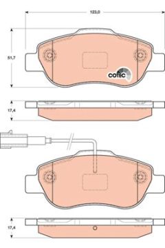 Fiat 500 Ön Fren Balatası 1.4 Turbo 2008-2020 TRW