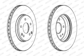 Mercedes 171 Kasa SLK200 K Ön Fren Diski Havalı 288 mm Çap FERODO