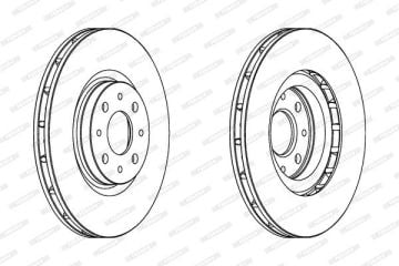 Fiat Bravo Ön Fren Diski 1.4 T-Jet 140 Beygir 281 mm Çap 2008-2014 FERODO