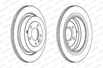 Range Rover Sport Arka Fren Diski 4.4 350 mm Çap 2005-2013 FERODO