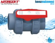 İki Tarafı Dişli Küresel Su Vanası PVC Nozbart