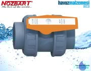 20 mm. Yapıştırma Küresel Asit Vanası PVC Nozbart