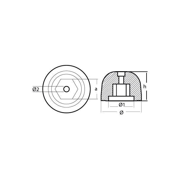 SIDEPOWER/SLEIPNER BAŞ MANEVRA PERVANE TUTYASI SP550 HYD, SH420, SH550 ÇİNKO