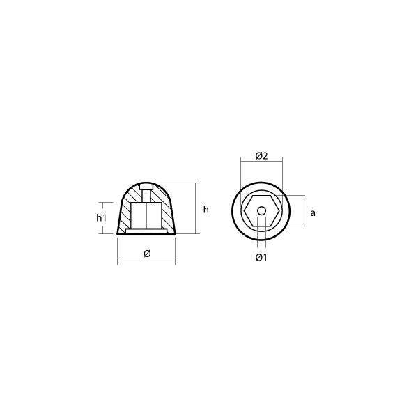 SIDEPOWER/SLEIPNER BAŞ MANEVRA PERVANE TUTYASI SE130/170 - SP240/285 ALÜMİNYUM