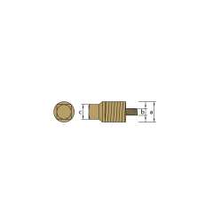 VOLVO PENTA ERKEK TAPA th.1/2'' Bspt + ERKEK DİŞ M8