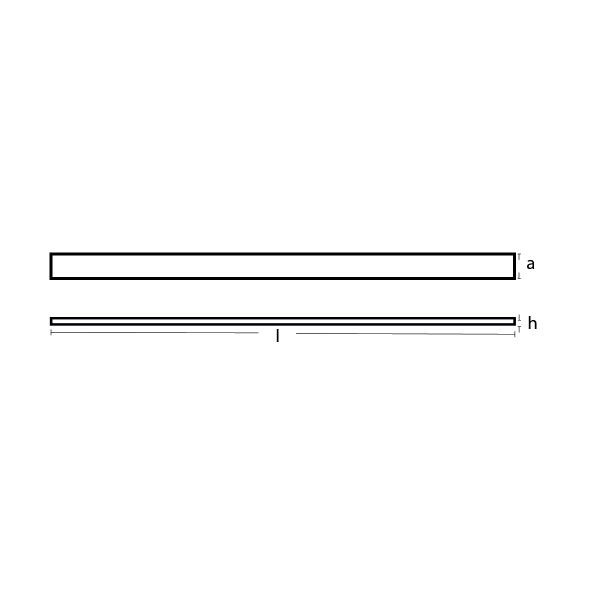 HYDROFOIL BAR TUTYA 900x45x12,5 ÇİNKO